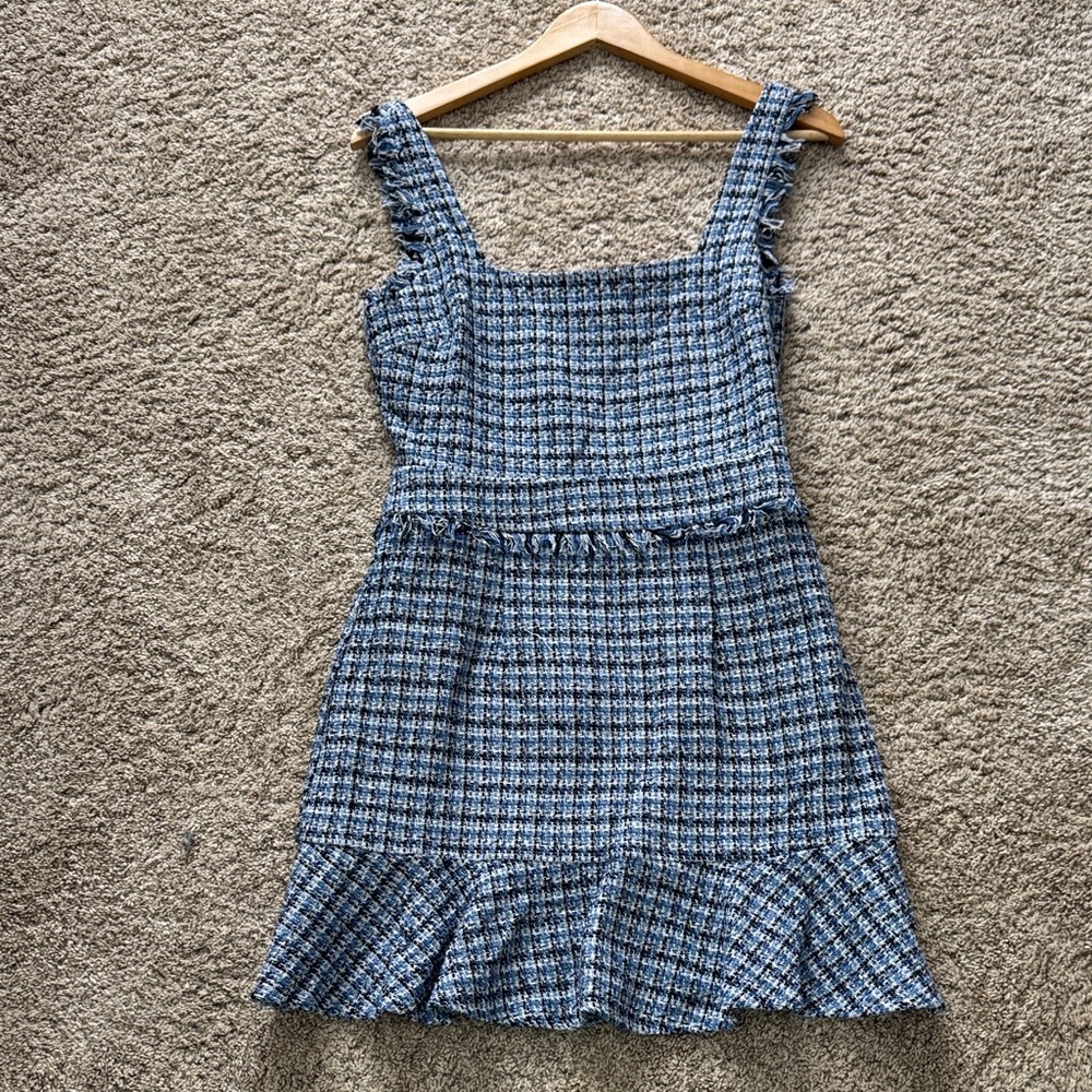 Lulu's Blue and White Mini Dress